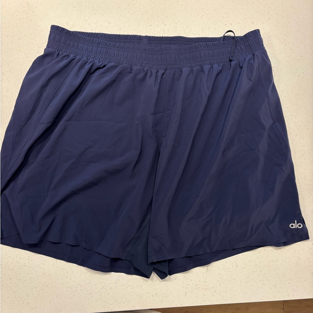 ALO Yoga Men's Deep Blue Athletic Shorts